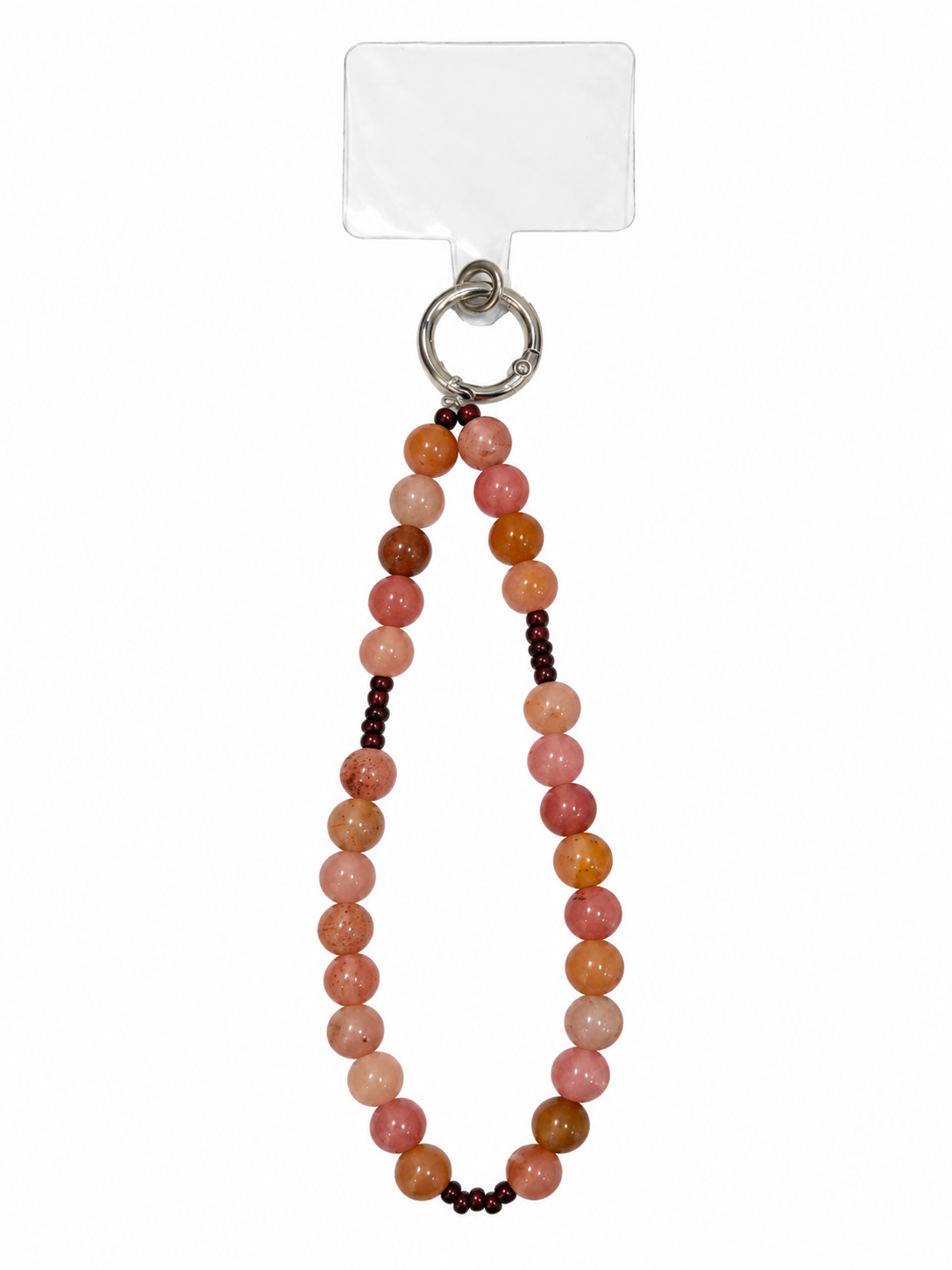Pink and Amber Beaded