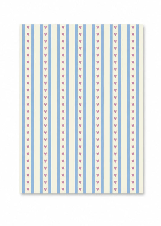 Blue Heart Collection Notebook